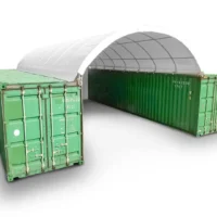 Prístrešok pre kontajnery 6 x 6 x 2 m