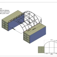 Prístrešok pre kontajnery 6 x 6 x 2 m - Image 2